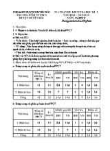Ma trận và đề kiểm tra học kỳ I môn Vật lý Lớp 9 - Năm học 2019-2020 - Trường PTDTNT THCS huyện Duyên Hải (Có đáp án)